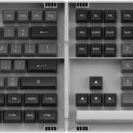 Akko Black & Silver 197-Key ASA Profile PBT Double-Shot Keycap Set