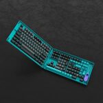 Akko Black & Cyan 197-Key ASA Profile PBT Double-Shot Keycap Set