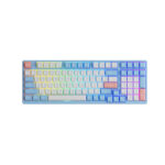 AKKO Princess Doll 3098B 90% Layout 98 Keys Hot-Swap Bluetooth Mechanical Keyboard ASA Keycaps RGB AKKO CS Silver Switches