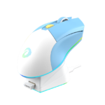 DAREU  EM901X Blue – RGB Wireless Gaming Mouse With Dock