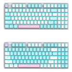 E-Yooso Z19 Monochrome Hotswappable Mechanical Keyboard ICE Blue Backlit