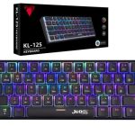 Jedel KL-125 Tri-Mode Wireless Mechanical Keyboard with Pudding Keycaps(Blue Switch)